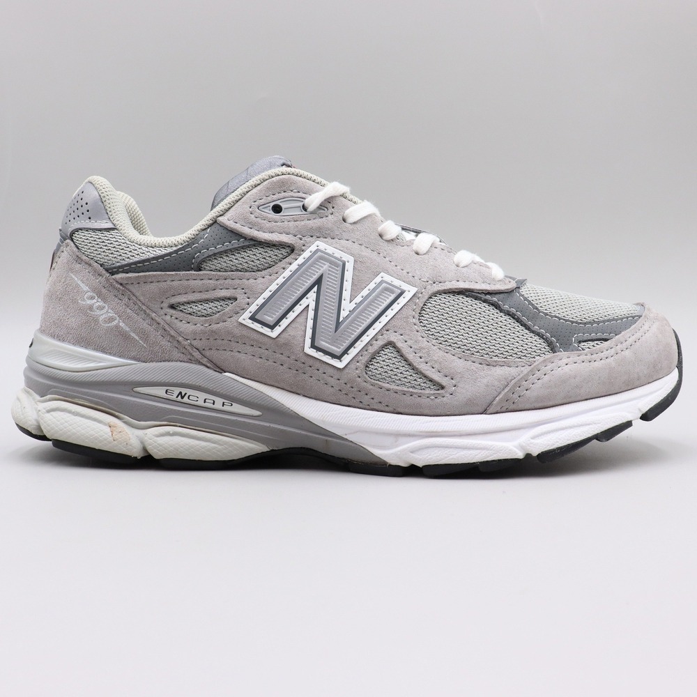 New Balance 990v3 Made in USA Grey Castlerock Suede Mens Size 7.5D US M990GY3